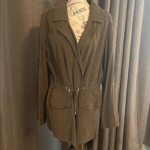 Apt. 9 Olive Green Drawstring Utility Jacket